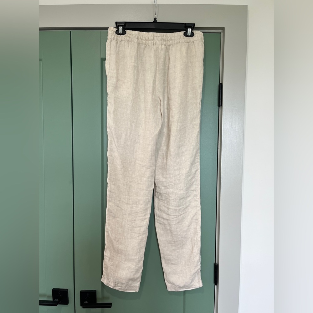 H&M Cream Linen Pants - Picture 2 of 5